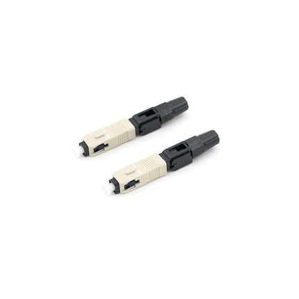 SC MM OM3 UPC Mechanical Fiber Connector, 900µm Buffered, 6-Pack