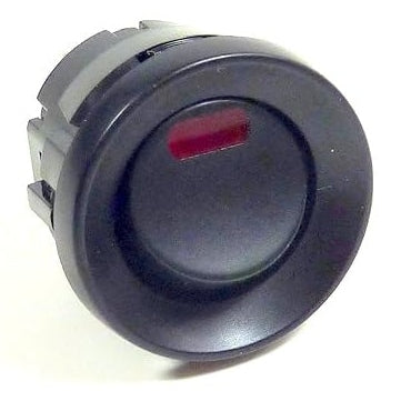 SPST, ON-OFF, Round Rocker Switch, Black w/LED, SPST