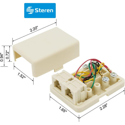 4C Ivory Surface Dual Jack