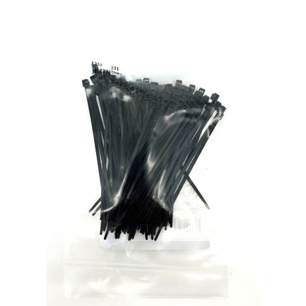 4" UV Black 18 lb. Cable Ties, 100/pkg.