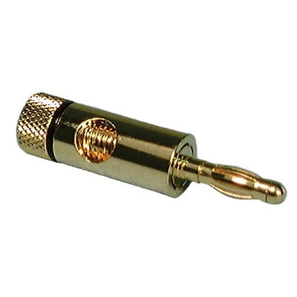 Gold Banana Plugs - Stackable Style Red & Black