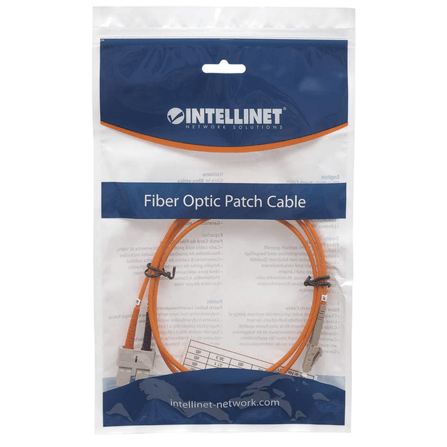 LC-SC Multimode Duplex Fiber Patch Cable, OM1, 5 Meter