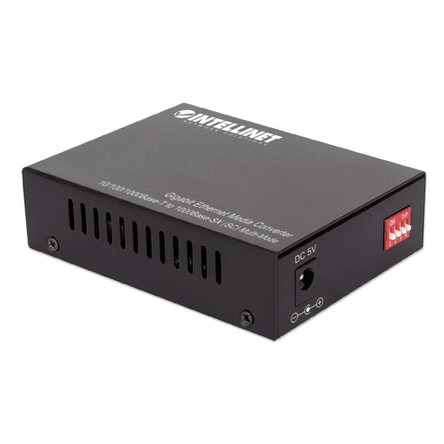 Gigabit Multi-Mode SC to RJ45 Ethernet Media Converter