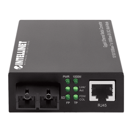 Gigabit Multi-Mode SC to RJ45 Ethernet Media Converter