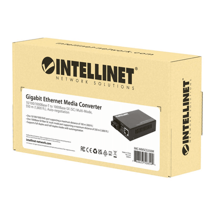 Gigabit Multi-Mode SC to RJ45 Ethernet Media Converter