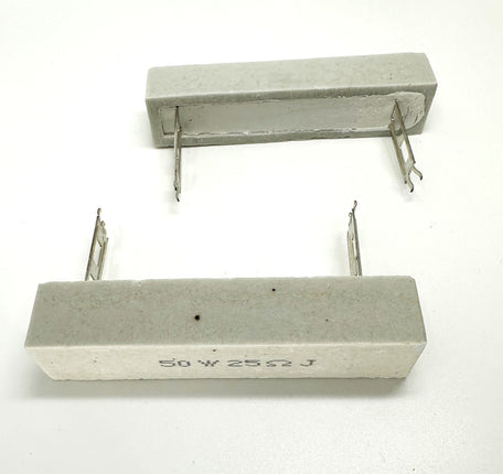 50W 25 Ohm Cermet Resistor (2-Pack)