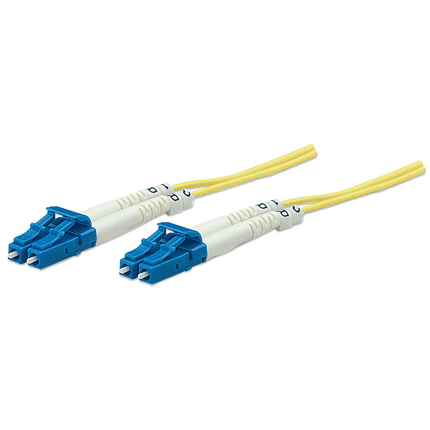 1M LC-LC Singlemode Fiber Optic Patch Cable, 3.0 mm, Duplex, LSZH, OS2 , Yellow