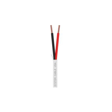 18/2 Stranded Plenum Unshielded Security Control Sound &amp; Alarm Cable CMP/CL3P/FPLP/FT6 – White, 1000 ft