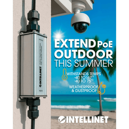 Outdoor Gigabit High-Power PoE+ Extender Repeater