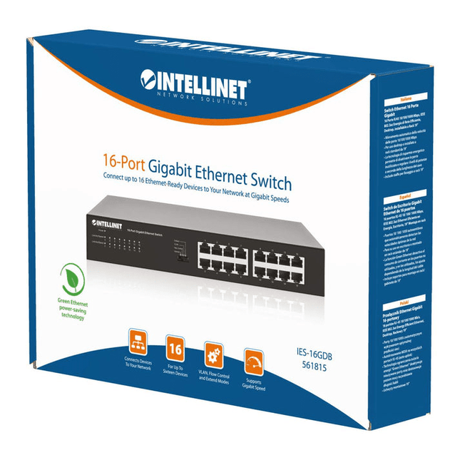 Intellinet 16-Port Gigabit Ethernet Switch