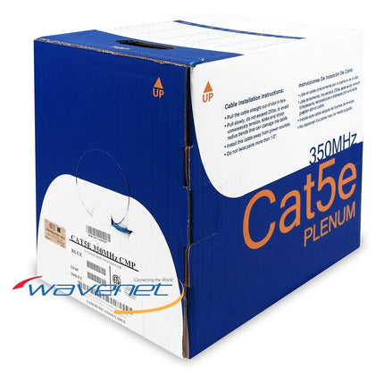 Wavenet BLUE Bulk Cat 5e UTP Riser Cable, 1000' Box