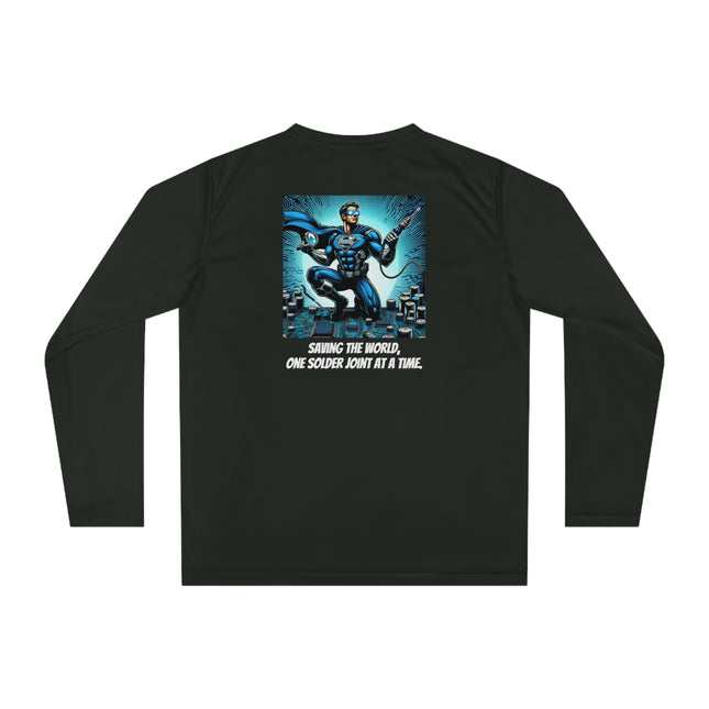 "Saving The World" Unisex Performance Long Sleeve Shirt