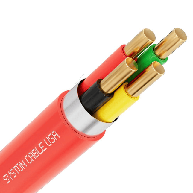 16/4 Shielded Plenum Fire Alarm Wire FPLP/CL3P/FT6, Red, 1000 ft