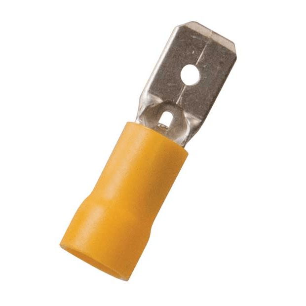 .250 Male Quick Connect Crimp Terminals, 12-10 AWG, 15/pkg