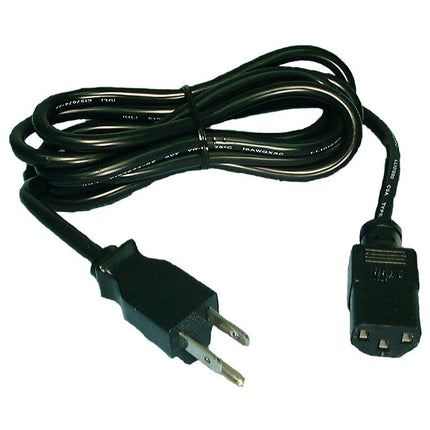 7.5 ft 18 AWG NEMA 5‑15P → IEC C13 Power Cord