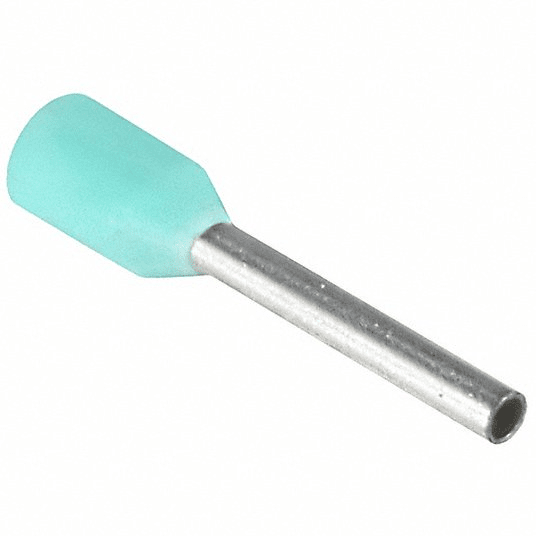 22 AWG Wire Ferrule, 500 pk, Turquoise