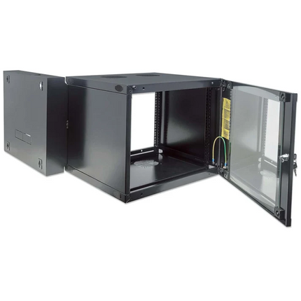 12U 19-Inch Swing-Out Wall Mount Network Cabinet, 23.6" Deep
