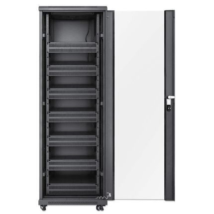 38U Pro Line Network Cabinet with Integrated Fans 7xShelves 7x2U Blanks