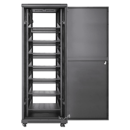 38U Pro Line Network Cabinet with Integrated Fans 7xShelves 7x2U Blanks