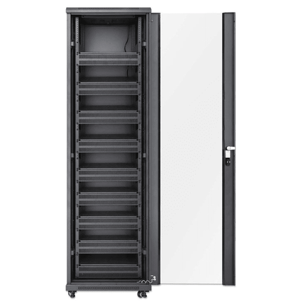 42U Pro Line Network Cabinet with Integrated Fans 9xShelves 9x2U Blanks