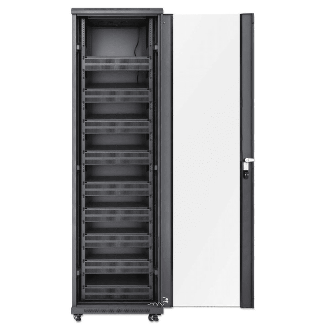 42U Pro Line Network Cabinet with Integrated Fans 9xShelves 9x2U Blanks