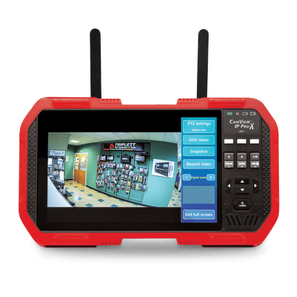 CamView IP Pro- X™ HD Full Touch Screen Display IP and Analog Security Camera Tester