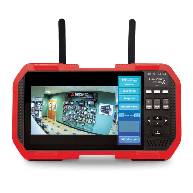CamView IP Pro- X™ HD Full Touch Screen Display IP and Analog Security Camera Tester