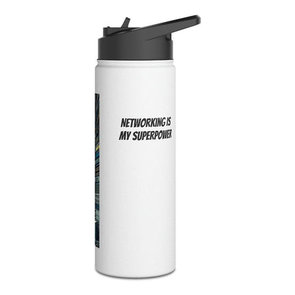 Network Hero Stainless Steel Water Bottle: Ideal for Low Voltage Installers & IT Pros