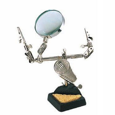 Helping Hands with Solder Iron Holder ‑ 2.5× Magnification — Closeout Special