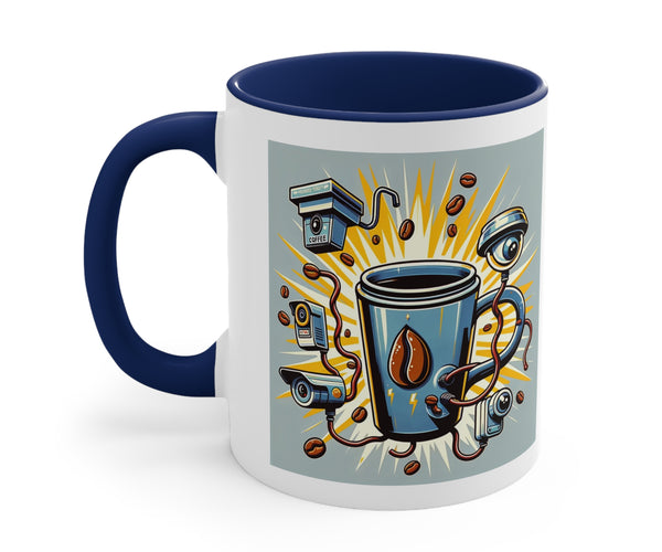 Secure Installation Coffee Mug: Humorous Graphic, Caffeine-Powered Des   Tri-Tek Electronics