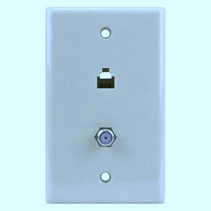 White F-81 3Ghz + Phone Wallplate