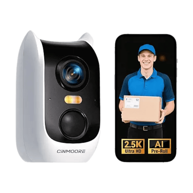 4MP WiFi Battery Camera, 2-way Audio