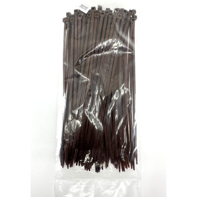 8" Brown 40 lb. Cable Ties 100/pkg
