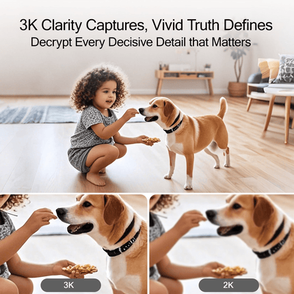 5MP Indoor Pan-Tilt WiFi Camera, 2-way Audio, includes 64GB Memory