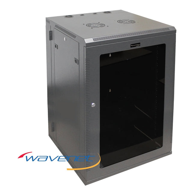 18U Double Section Swing Out Wall Mount Network Enclosure