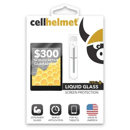 CellHelmet TABLETPROPLUS Liquid Glass Screen Protector with $300 Screen Repair Guarantee