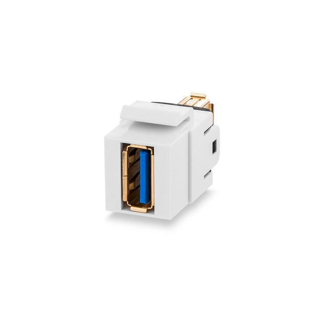 USB 3.0 Keystone Module Keystone Module, White