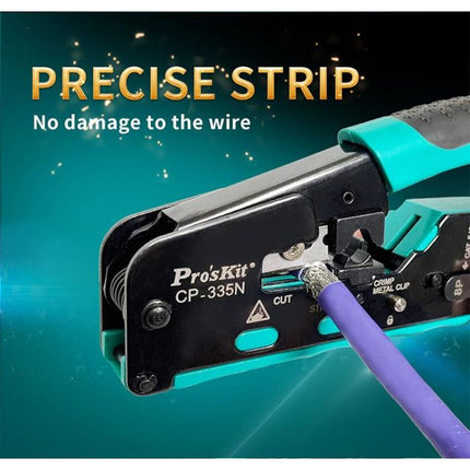 Modular Crimping Tool for Cat 5e, Cat 6, and Cat 7 Cables