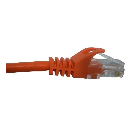 10ft Orange Cat 5e Patch Cable with Molded Boot