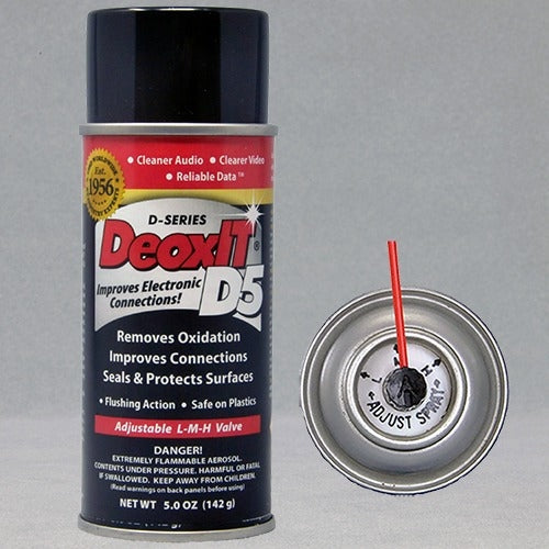 DeoxIT® D-Series – Contact/Connector Treatment, Deoxidizer, Rejuvenator &amp; Protectant with Low/Medium/High Valve