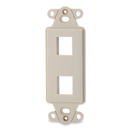 2-Port Decora Style Keystone Adapter