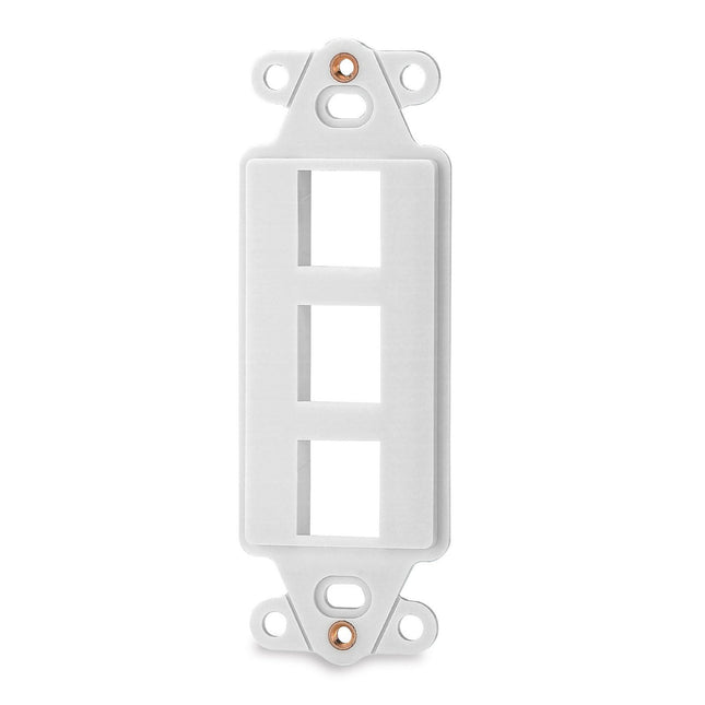 3-Port Decora Keystone Adapter White