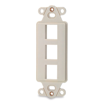 3-Port Decora Keystone Adapter Lt. Ivory