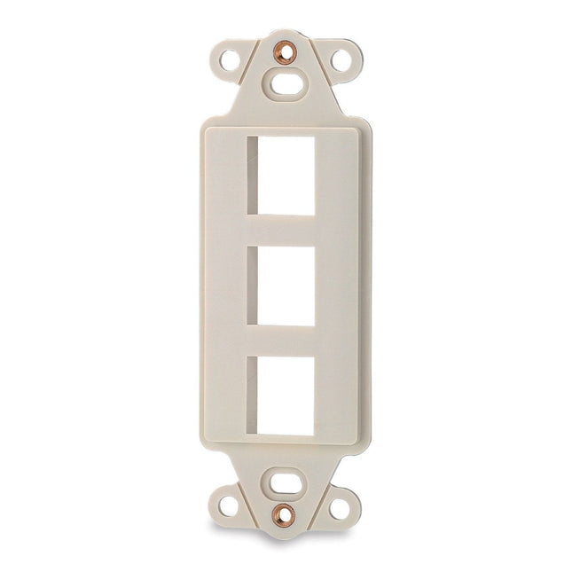 3-Port Decora Keystone Adapter Lt. Ivory