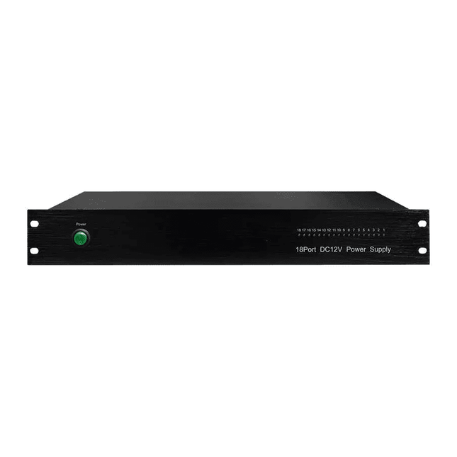 1.5U 18-port 12VDC 20A Rack Mounted Power Supply