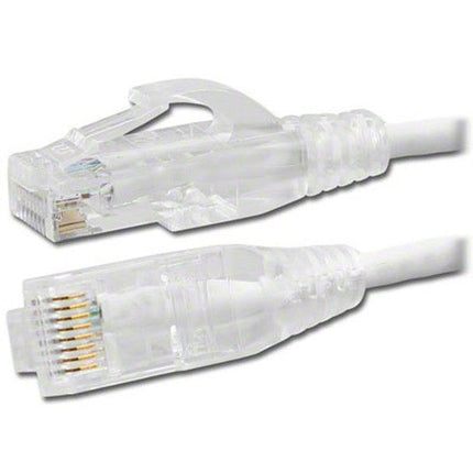 15ft White Cat 6 Mini Patch Cable