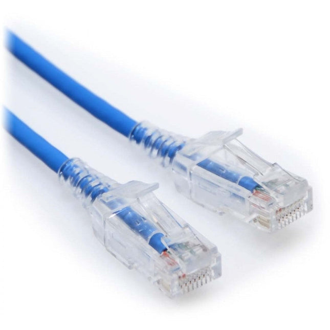 7ft Blue Cat 6 Mini Patch Cable