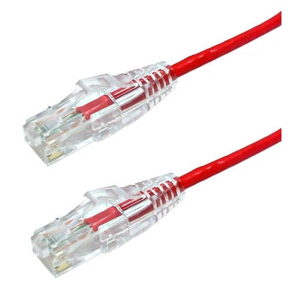 3ft Red Cat 6 Mini Patch Cable