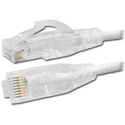 1ft White Cat 6 Mini Patch Cable