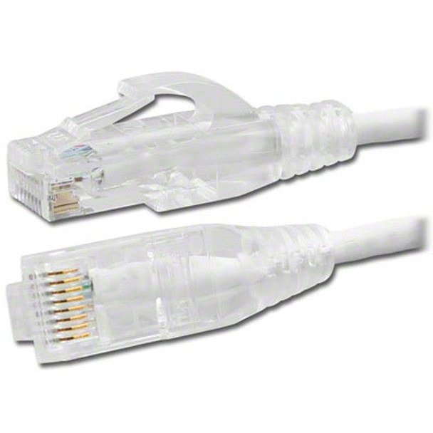 5ft White Cat 6 Mini Patch Cable